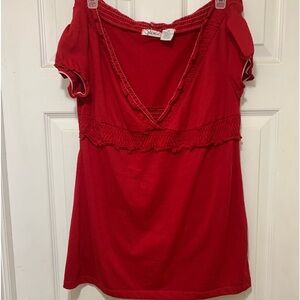 Red Paint Blouse